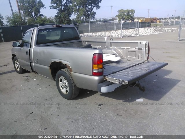 1GCEC14W71Z104614 - 2001 CHEVROLET SILVERADO C1500 SILVER photo 3