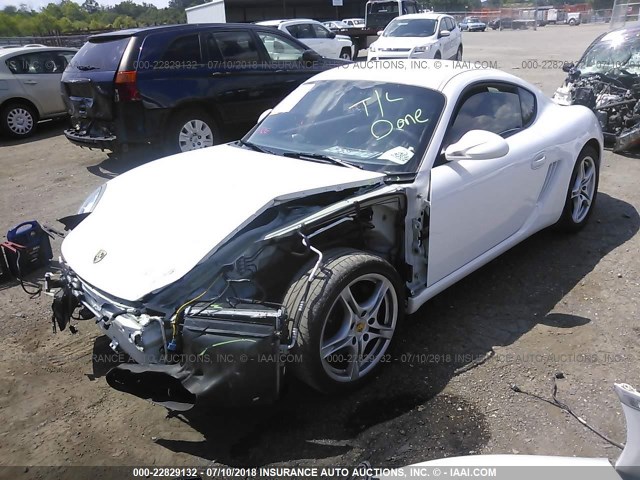 WP0AA29869U760574 - 2009 PORSCHE CAYMAN WHITE photo 2