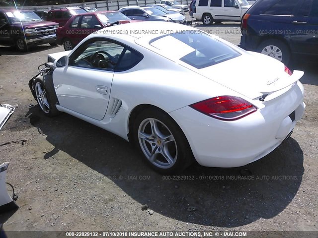 WP0AA29869U760574 - 2009 PORSCHE CAYMAN WHITE photo 3