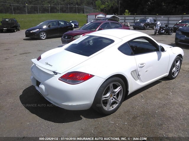 WP0AA29869U760574 - 2009 PORSCHE CAYMAN WHITE photo 4