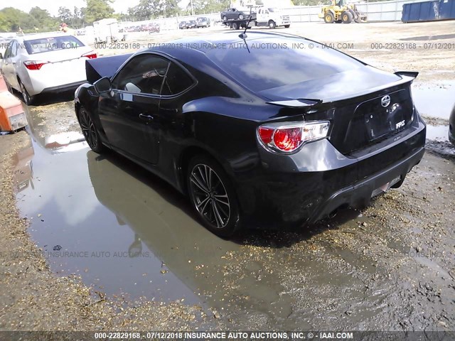 JF1ZNAA17D2718926 - 2013 TOYOTA SCION FR-S BLACK photo 3