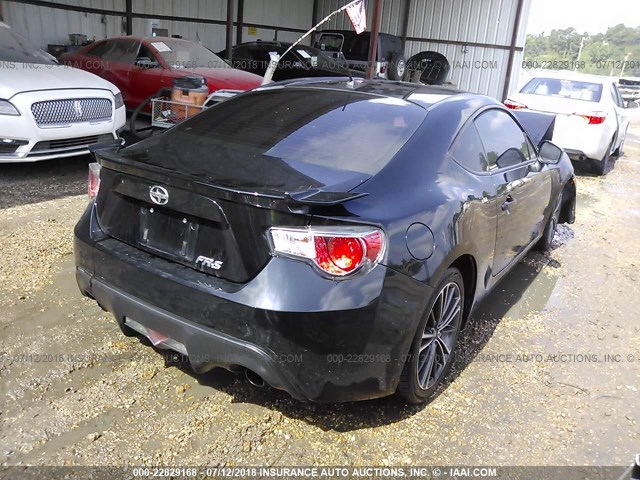 JF1ZNAA17D2718926 - 2013 TOYOTA SCION FR-S BLACK photo 4