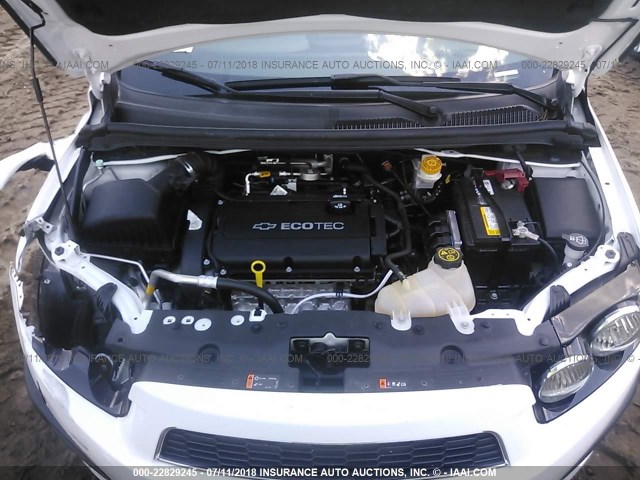 1G1JA5SH5G4128859 - 2016 CHEVROLET SONIC LS 白色 照片 10