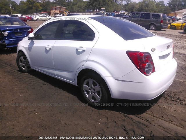 1G1JA5SH5G4128859 - 2016 CHEVROLET SONIC LS 白色 照片 3