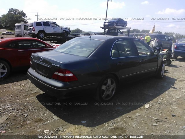 JTHBN36FX40151066 - 2004 LEXUS LS 430 GREEN photo 4