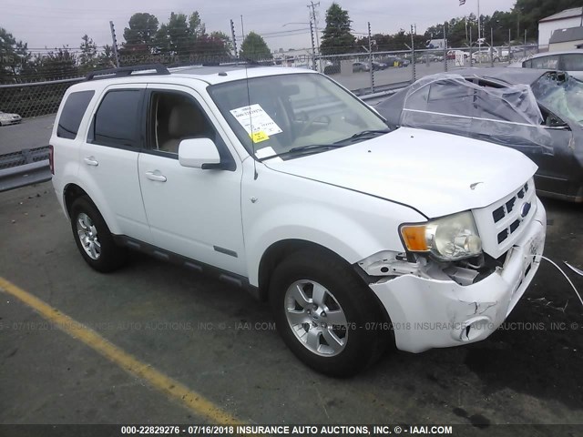1FMCU04138KB14414 - 2008 FORD ESCAPE LIMITED WHITE photo 1