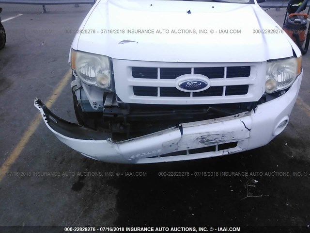 1FMCU04138KB14414 - 2008 FORD ESCAPE LIMITED WHITE photo 6