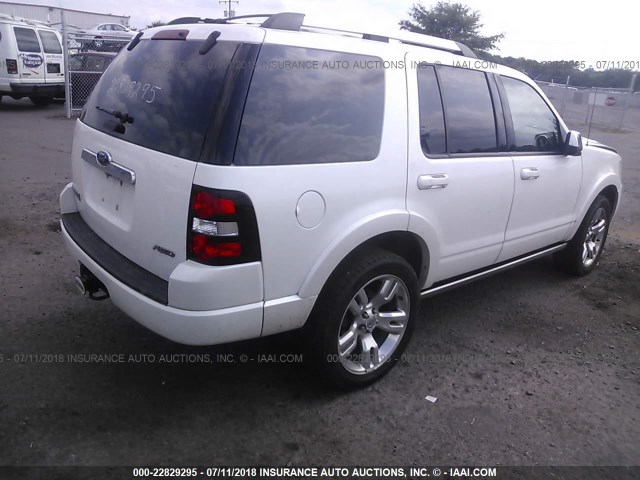 1FMEU8F83AUA00764 - 2010 FORD EXPLORER LIMITED 白色 照片 4