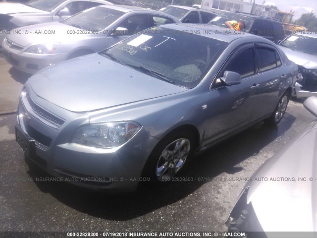 1G1ZH57BX84305961 - 2008 CHEVROLET MALIBU 1LT 蓝色 照片 2