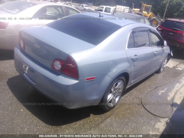 1G1ZH57BX84305961 - 2008 CHEVROLET MALIBU 1LT 蓝色 照片 4