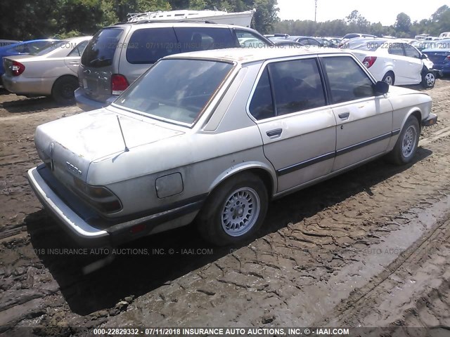 WBADK830XJ9713763 - 1988 BMW 528 E AUTOMATIC TAN photo 4