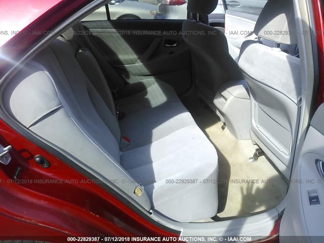 4T1BK3EK5AU108036 - 2010 TOYOTA CAMRY SE/LE/XLE RED photo 8