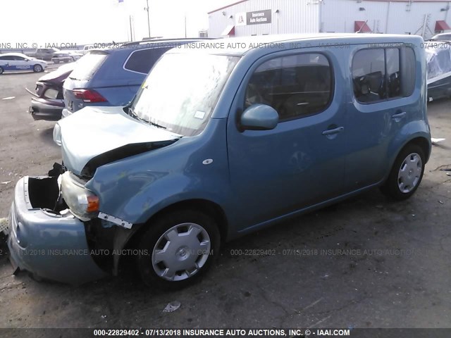 JN8AZ2KR0BT206927 - 2011 NISSAN CUBE S/SL/KROM TEAL photo 2