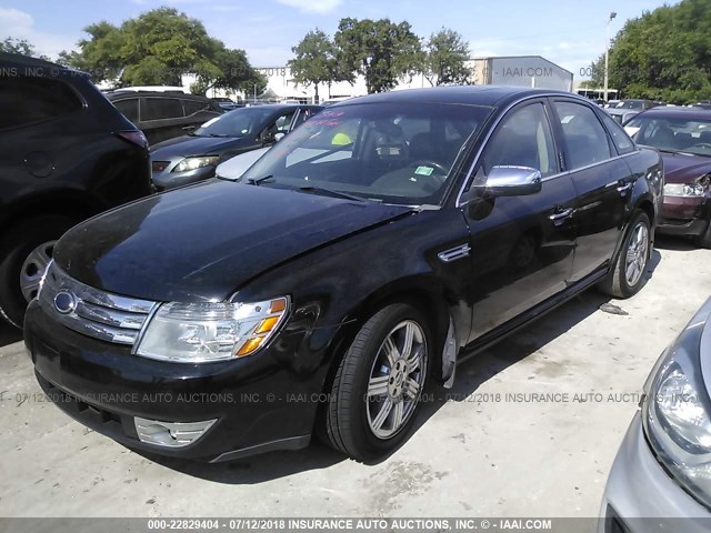 1FAHP25W28G182056 - 2008 FORD TAURUS LIMITED BLACK photo 2