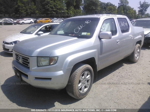 2HJYK16446H572007 - 2006 HONDA RIDGELINE RTS SILVER photo 2