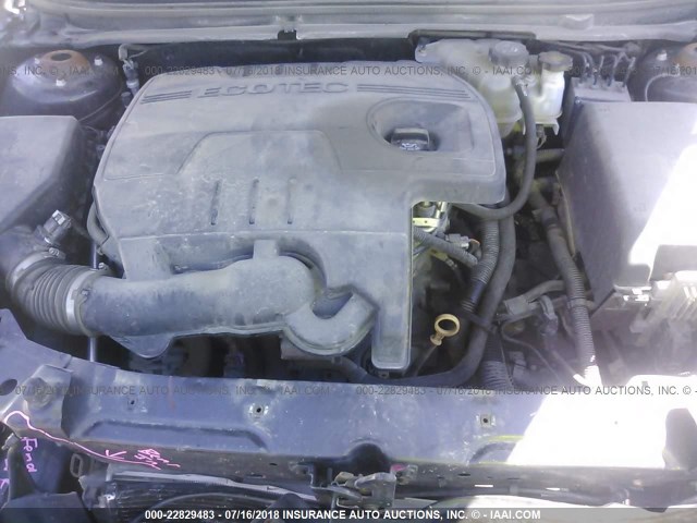 1G1ZA5EU5BF348463 - 2011 CHEVROLET MALIBU LS ნაცრისფერი ფოტო 10