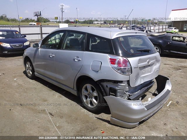 2T1KR32E15C364479 - 2005 TOYOTA COROLLA MATRIX XR SILVER photo 3