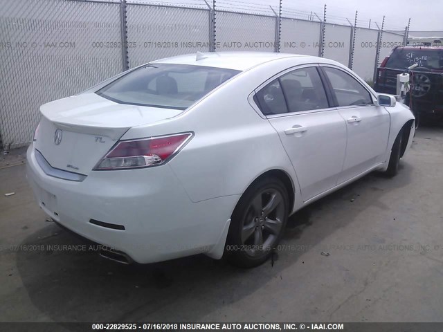 19UUA9F57DA004246 - 2013 ACURA TL TECH WHITE photo 4