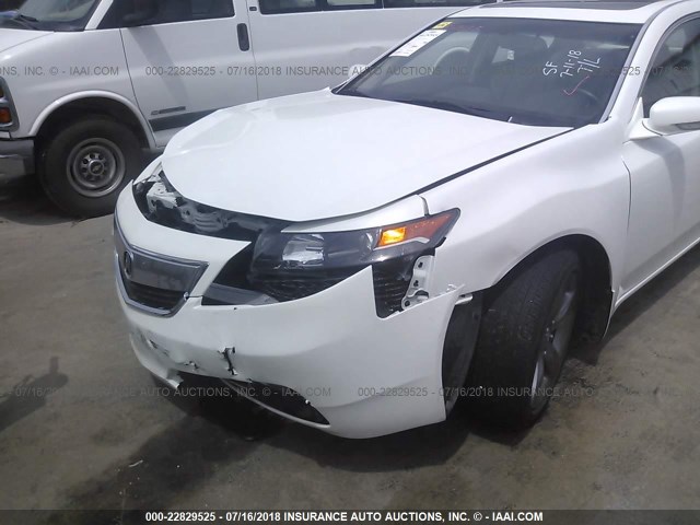 19UUA9F57DA004246 - 2013 ACURA TL TECH WHITE photo 6