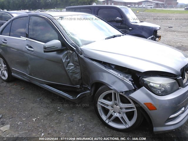 WDDGF5EB2BR138339 - 2011 MERCEDES-BENZ C 300 GRAY photo 6