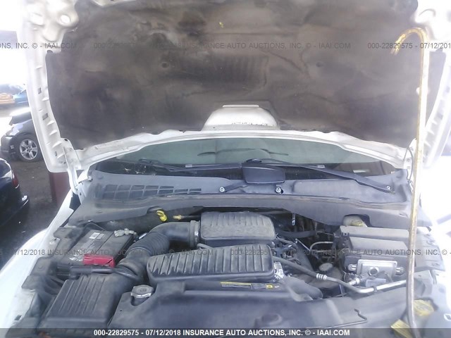 1D4HB48N66F183529 - 2006 DODGE DURANGO SLT WHITE photo 10