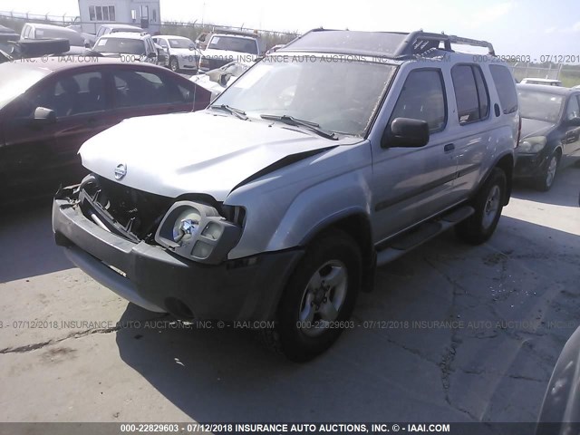 5N1ED28T24C674266 - 2004 NISSAN XTERRA XE/SE GRAY photo 2