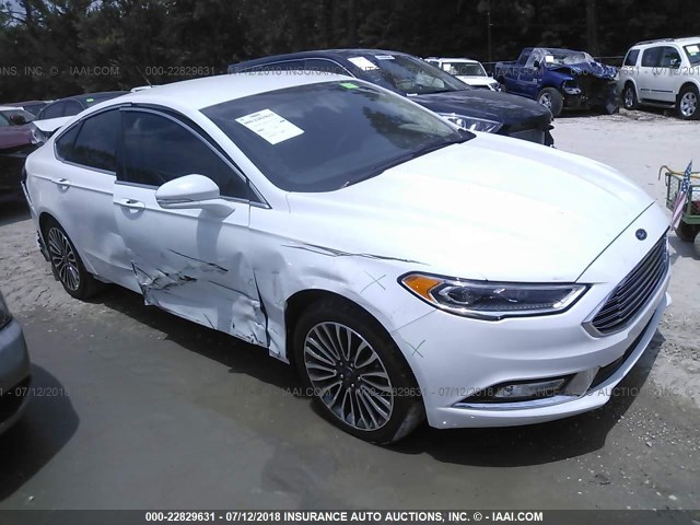 3FA6P0K99HR146948 - 2017 FORD FUSION TITANIUM WHITE photo 1