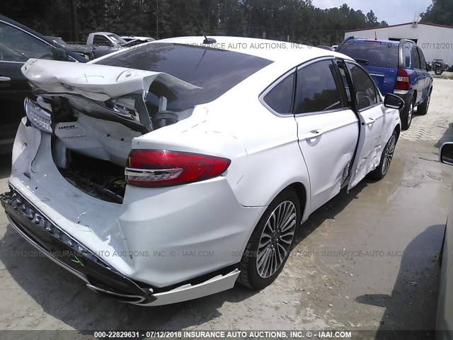 3FA6P0K99HR146948 - 2017 FORD FUSION TITANIUM WHITE photo 4