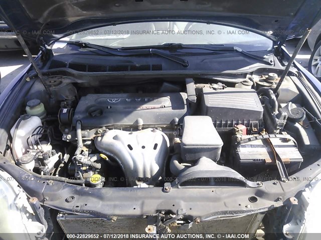 4T1BE46K77U041654 - 2007 TOYOTA CAMRY NEW GENERAT CE/LE/XLE/SE BLUE photo 10