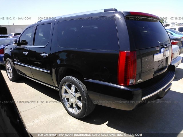 1GYUKJEF1AR106625 - 2010 CADILLAC ESCALADE ESV PREMIUM BLACK photo 3