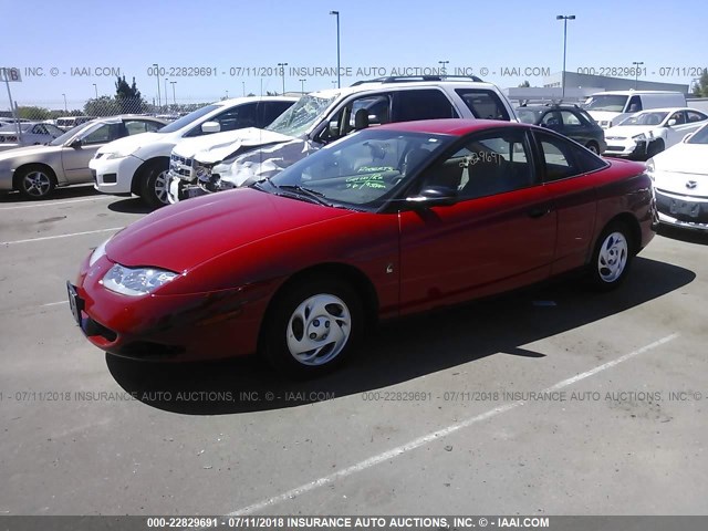 1G8ZN12841Z277596 - 2001 SATURN SC1 RED photo 2