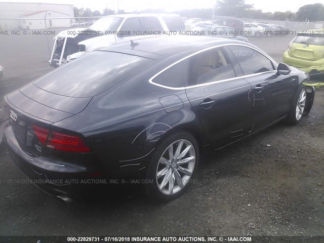 WAUSGAFC7CN002571 - 2012 AUDI A7 PRESTIGE BLACK photo 4