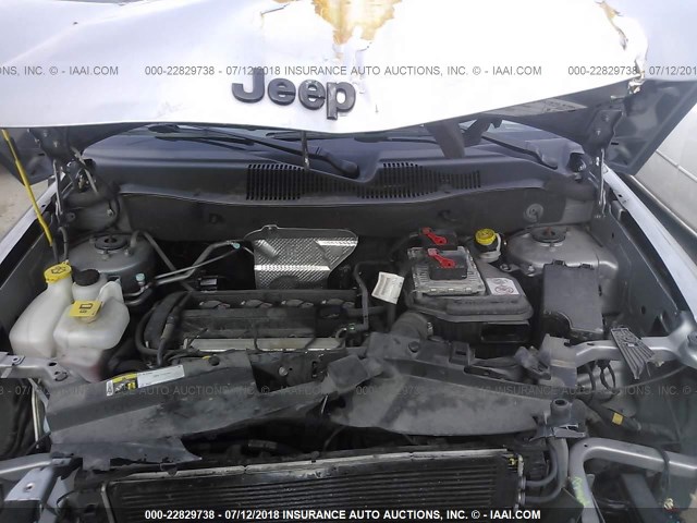 1C4NJCBA8FD210597 - 2015 JEEP COMPASS SPORT SILVER photo 10