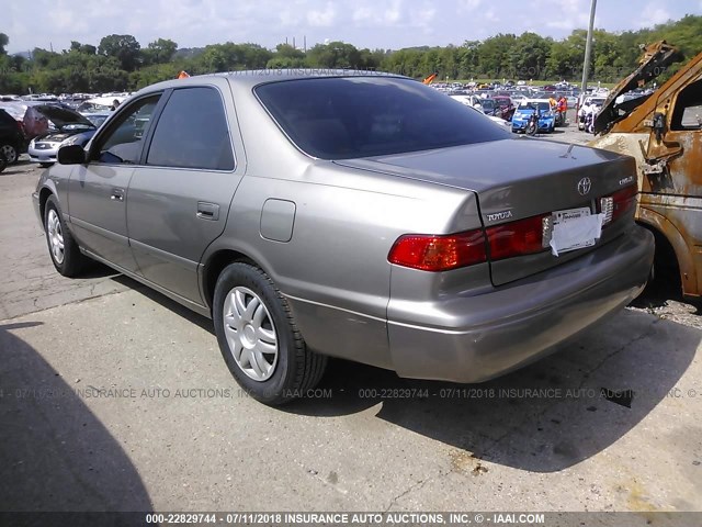 4T1BG22K51U042152 - 2001 TOYOTA CAMRY CE/LE/XLE 棕色 照片 3