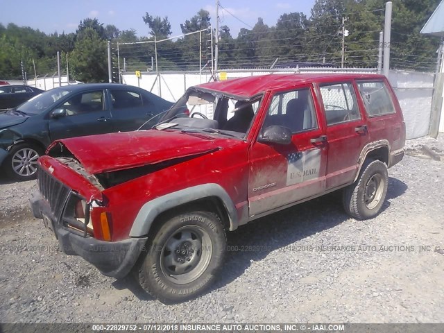 1J4FN28S8XL517126 - 1999 JEEP CHEROKEE SE RED photo 2