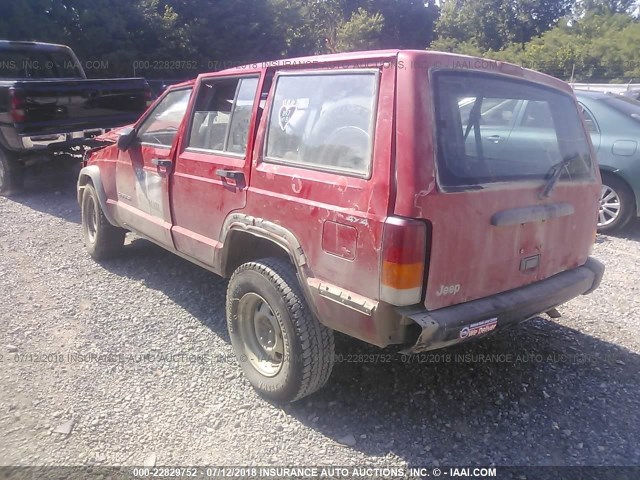 1J4FN28S8XL517126 - 1999 JEEP CHEROKEE SE RED photo 3