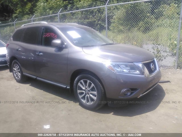 5N1AR2MM5DC667939 - 2013 NISSAN PATHFINDER S/SV/SL/PLATINUM TAN photo 1