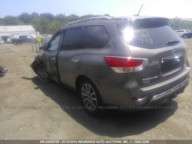 5N1AR2MM5DC667939 - 2013 NISSAN PATHFINDER S/SV/SL/PLATINUM TAN photo 3