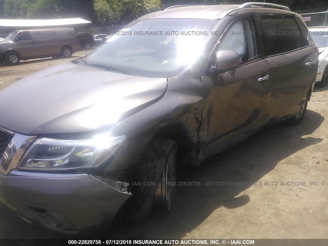 5N1AR2MM5DC667939 - 2013 NISSAN PATHFINDER S/SV/SL/PLATINUM TAN photo 6