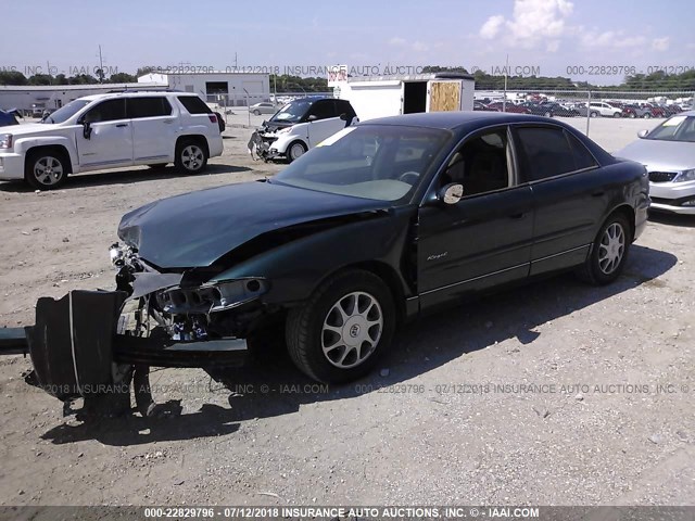 2G4WB52K8W1557635 - 1998 BUICK REGAL LS GREEN photo 2