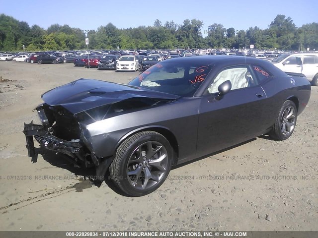 2C3CDZAG7HH502145 - 2017 DODGE CHALLENGER SXT GRAY photo 2