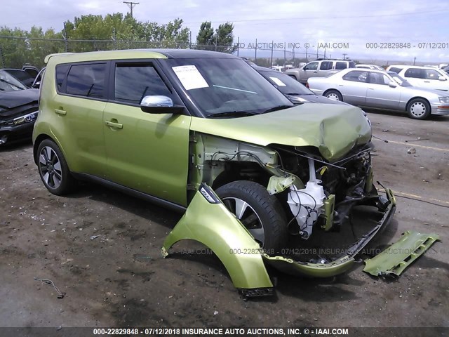 KNDJX3A51E7744104 - 2014 KIA SOUL ! GREEN photo 1