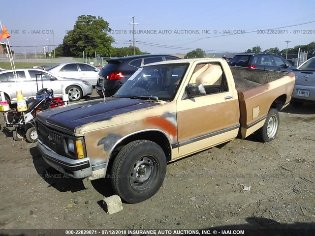 1GCBS14R9G2173516 - 1986 CHEVROLET S TRUCK S10 BROWN photo 2