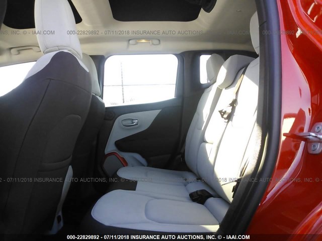 ZACCJBBT8FPC49789 - 2015 JEEP RENEGADE LATITUDE ORANGE photo 8