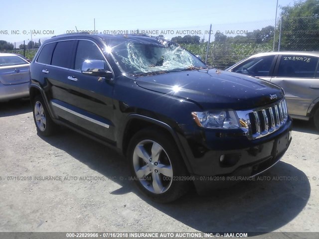 1C4RJFCG5DC522692 - 2013 JEEP GRAND CHEROKEE OVERLAND BLACK photo 1