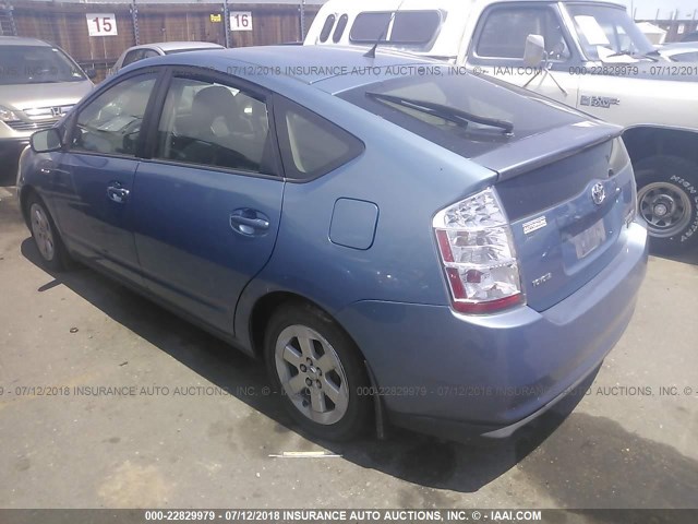 JTDKB20U677552217 - 2007 TOYOTA PRIUS BLUE photo 3