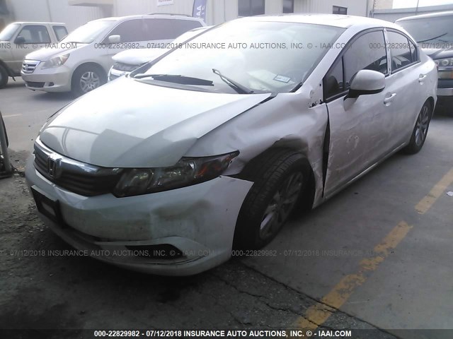 2HGFB2F97CH588499 - 2012 HONDA CIVIC EXL 白色 照片 2