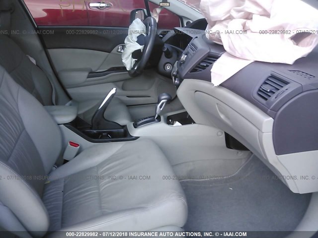 2HGFB2F97CH588499 - 2012 HONDA CIVIC EXL 白色 照片 5