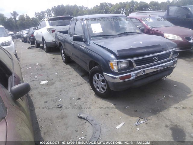 4TAVN52N3TZ121744 - 1996 TOYOTA TACOMA XTRACAB GREEN photo 1