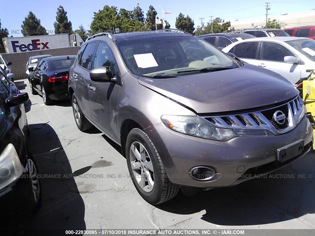 JN8AZ1MU3AW011476 - 2010 NISSAN MURANO S/SL/LE BROWN photo 1